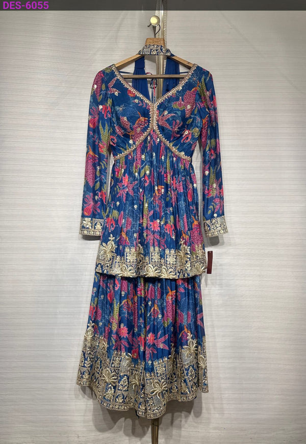 Blue dory handmade gharara